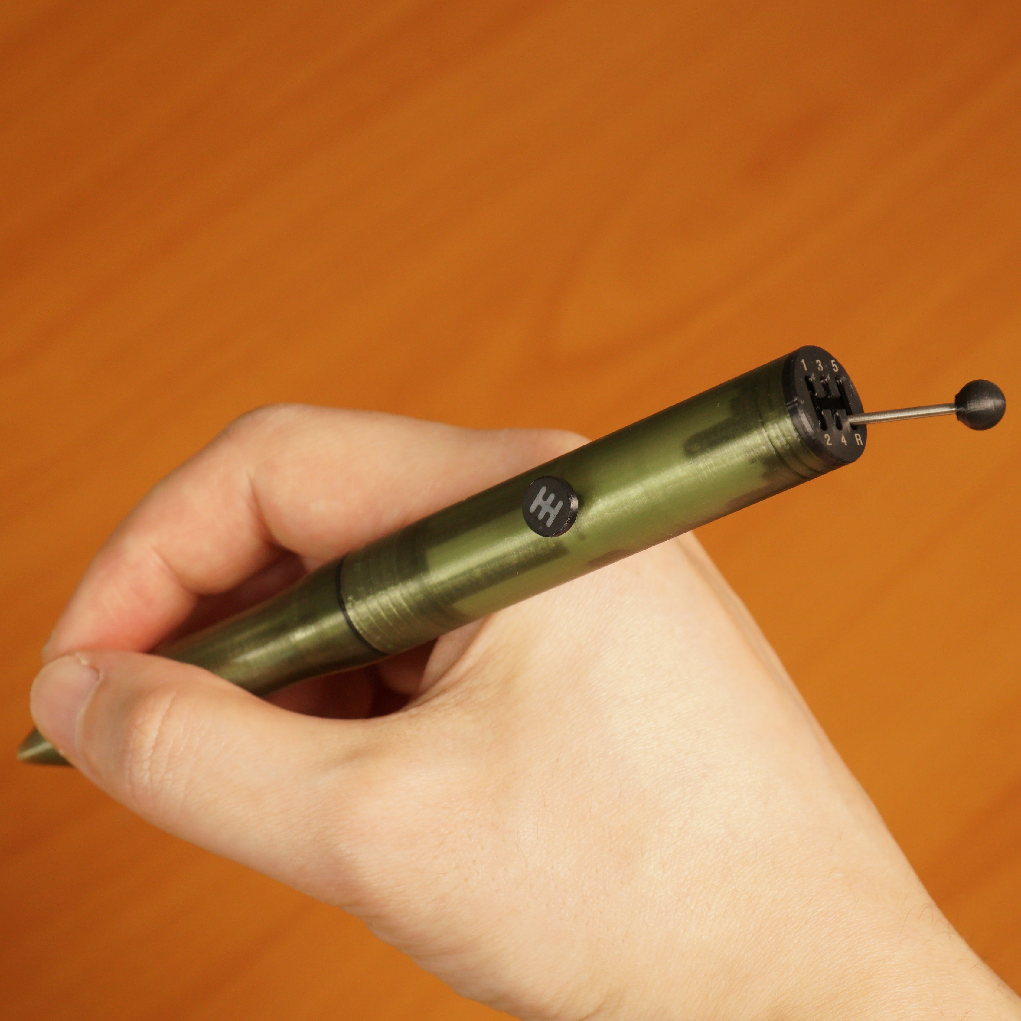 マニュアルトランスミッションペン - オリーブ