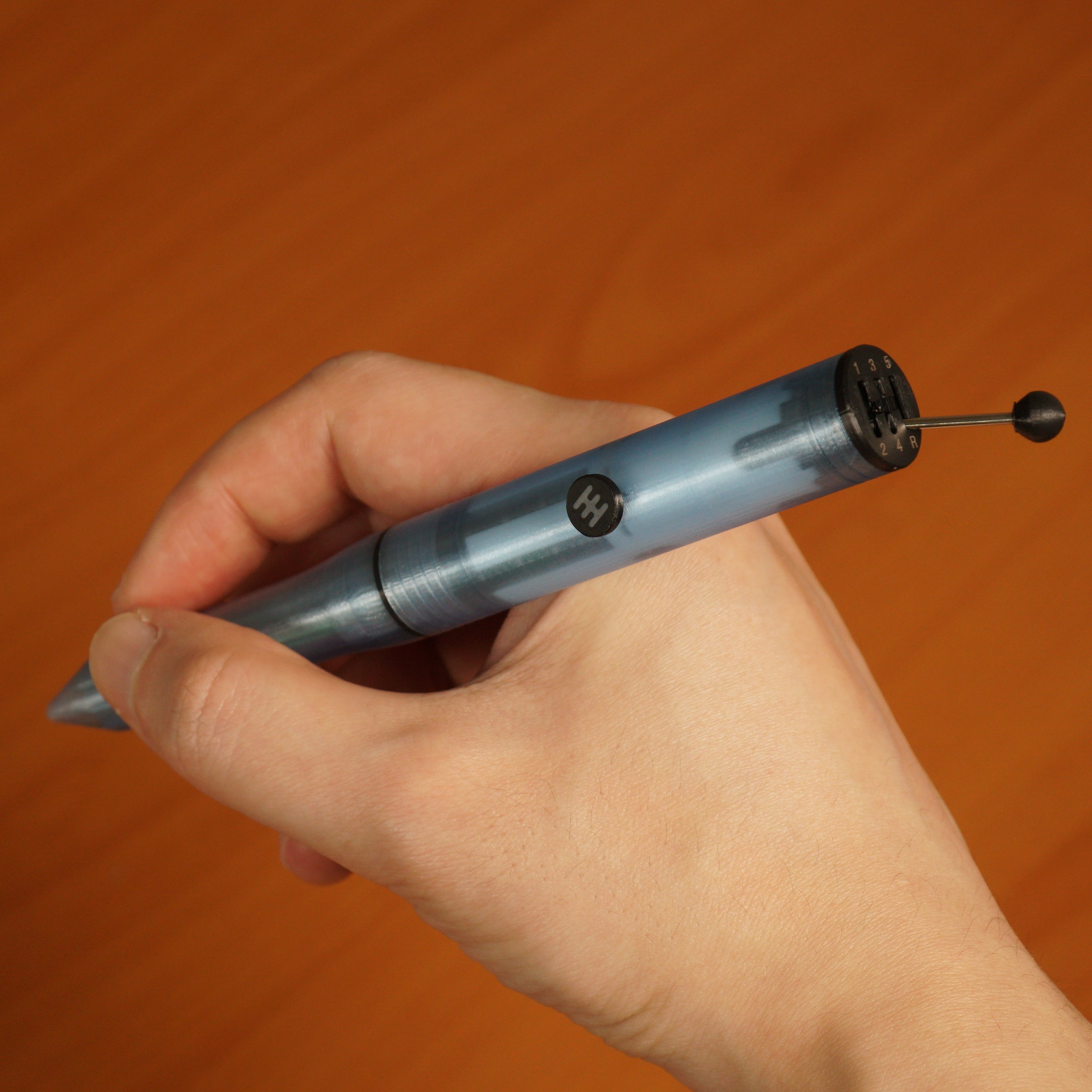 マニュアルトランスミッションペン - ブルー