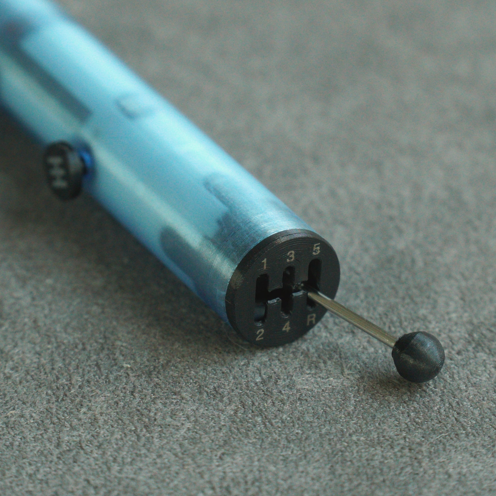 マニュアルトランスミッションペン - ブルー